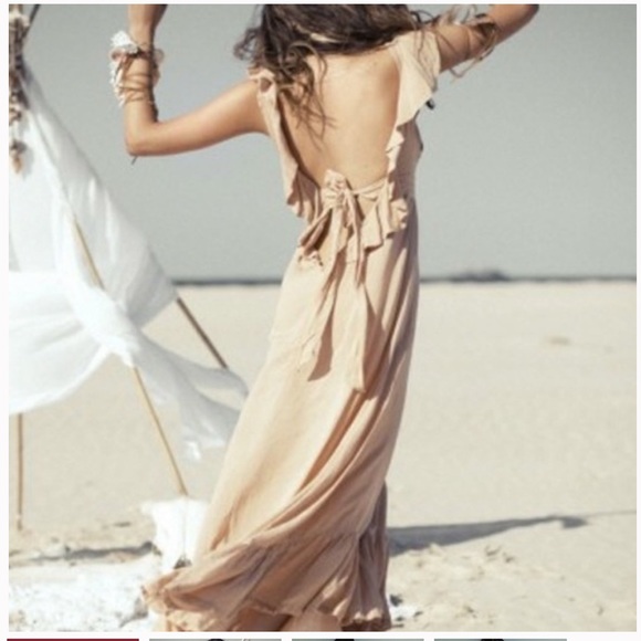 Spell Designs Rare Woodstock Backless Maxi Size 8AU or Small **Vintage!! 🍑💕 - Picture 4 of 4